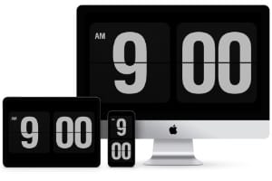 installer une horloge a flip sur mac