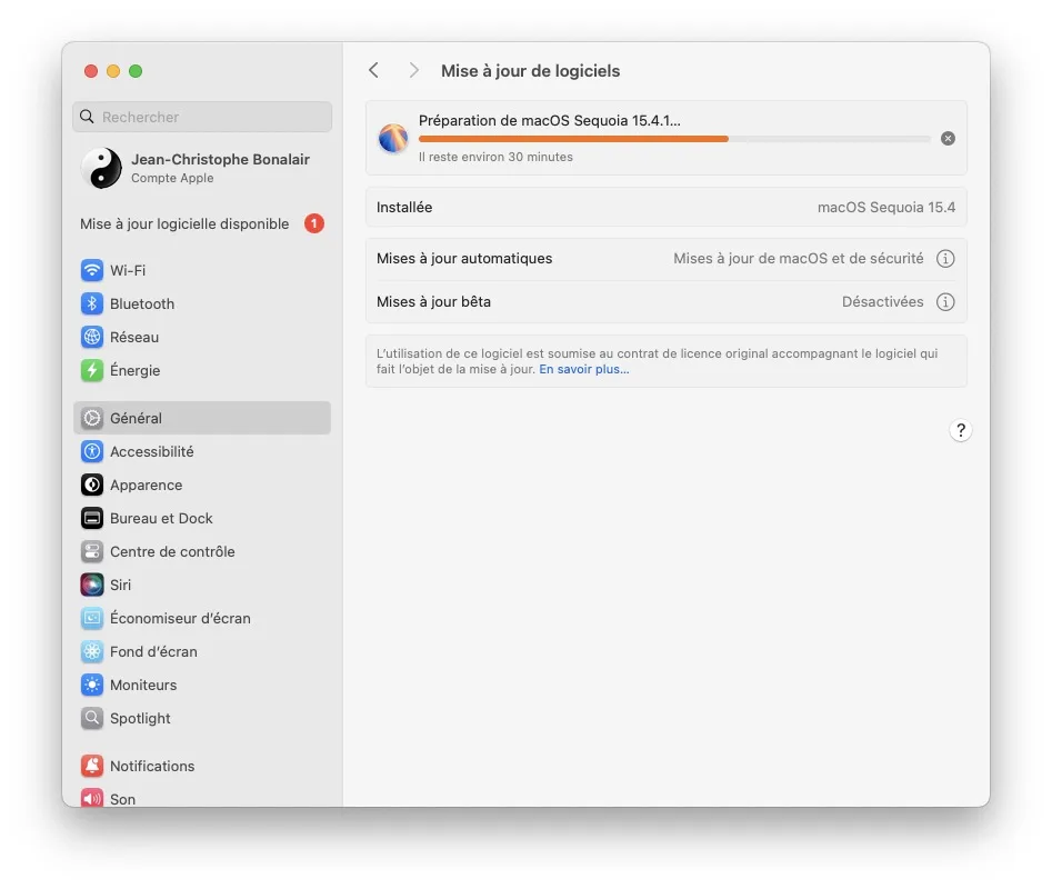 Télécharger macOS Sequoia 15.4.1 pour Mac en version finale (lien direct) 2 update sequoia 15.4.1