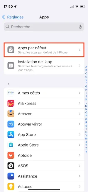 definir Google Traduction par défaut sur iPhone au lieu de Traduire Apple