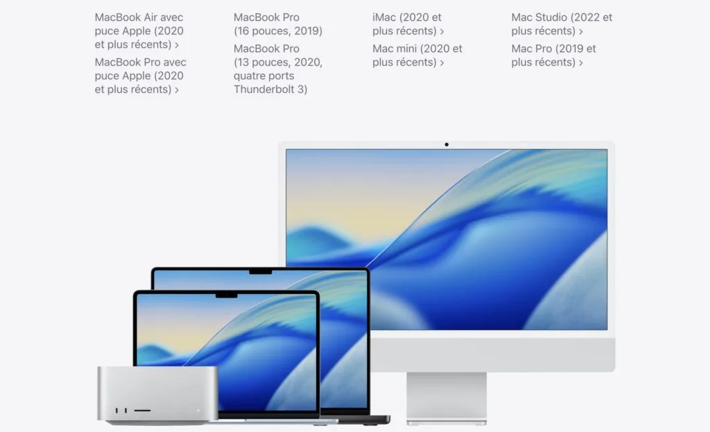 Comment préparer son Mac pour macOS Tahoe 26 1 Preparer son Mac pour macOS Tahoe 26 mac compatibles