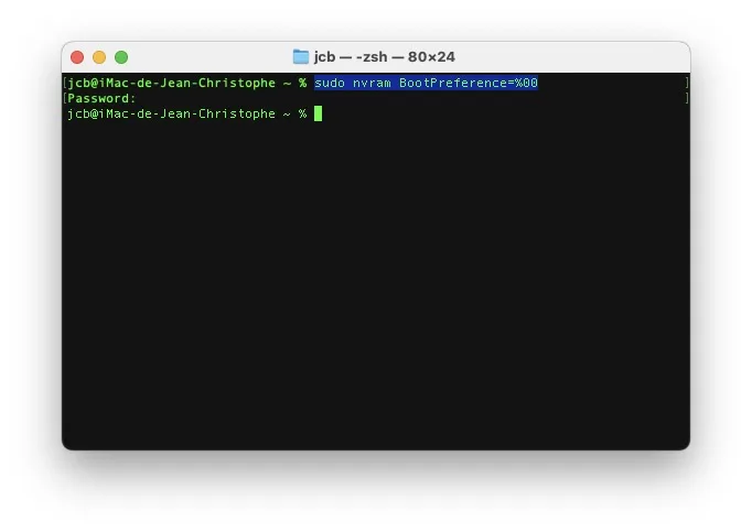 empecher demarrage automatique MacBook