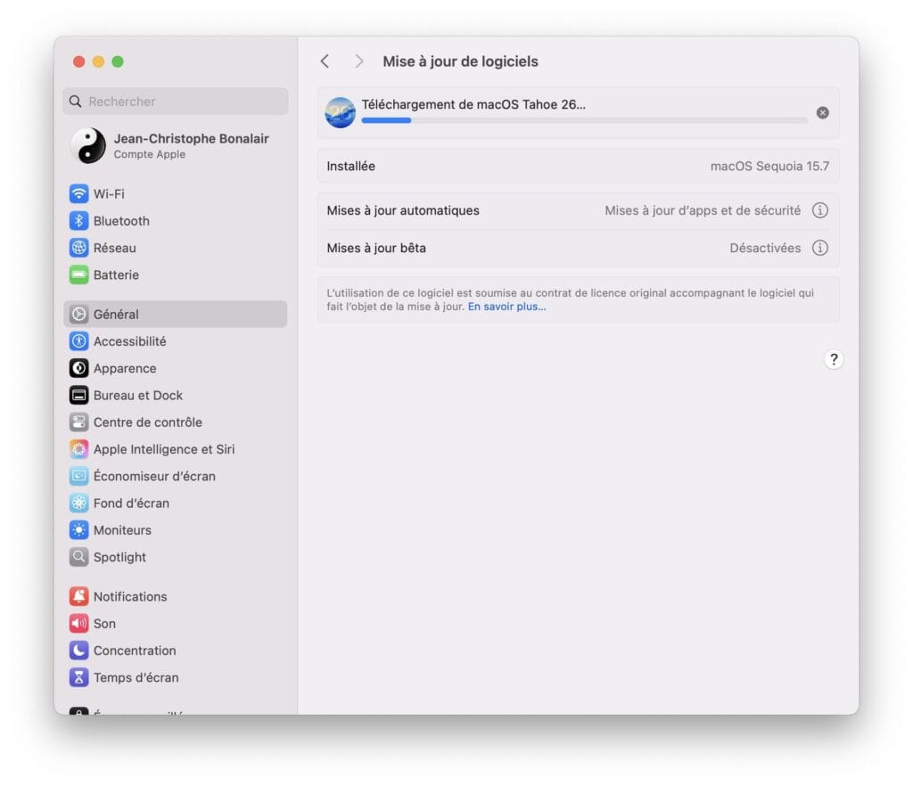 Télécharger macOS Tahoe 26 en version finale pour Mac (liens directs PKG + IPSW) 2 installer maj macos tahoe mac