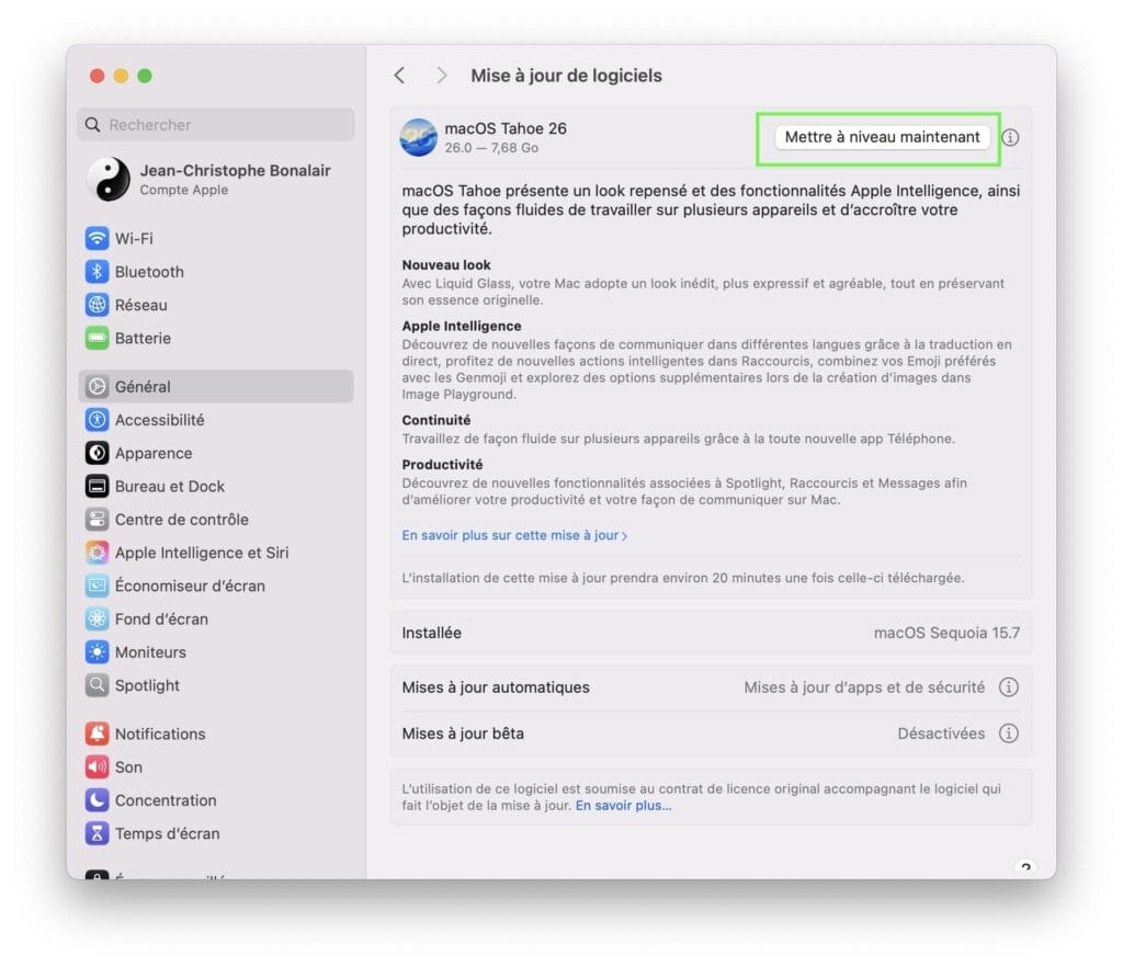 Télécharger macOS Tahoe 26 en version finale pour Mac (liens directs PKG + IPSW) 1 macos tahoe 26 finale