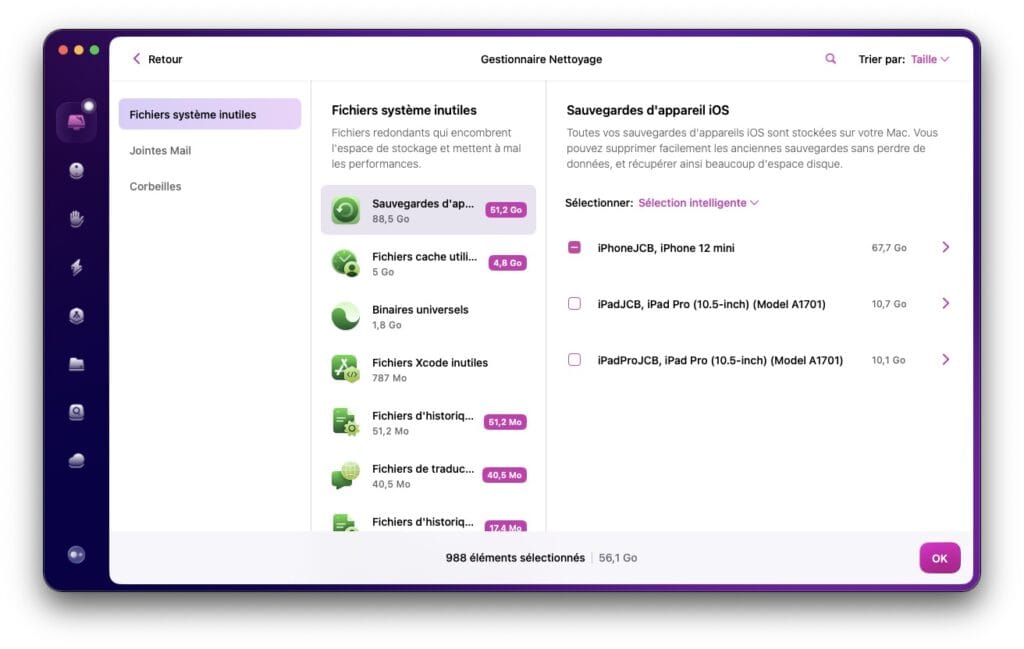 supprimer fichiers systeme inutiles macos tahoe