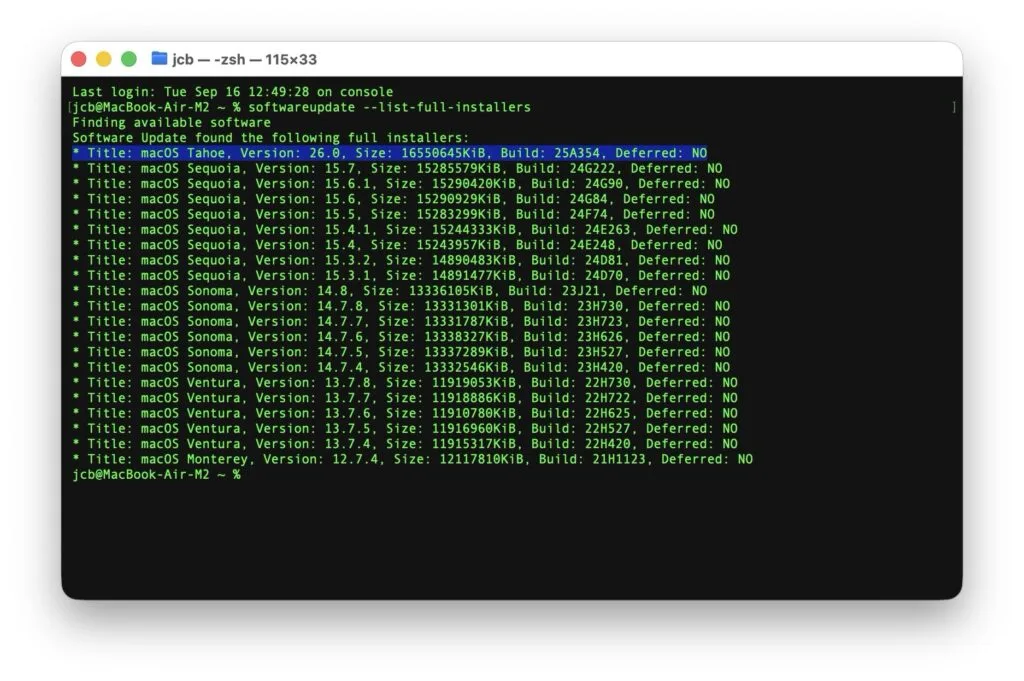 telecharger tahoe Terminal mac