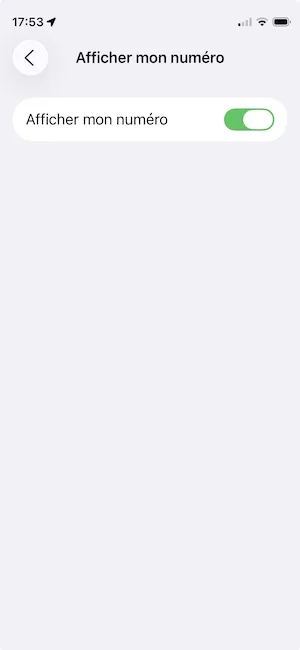 iphone afficher mon numero