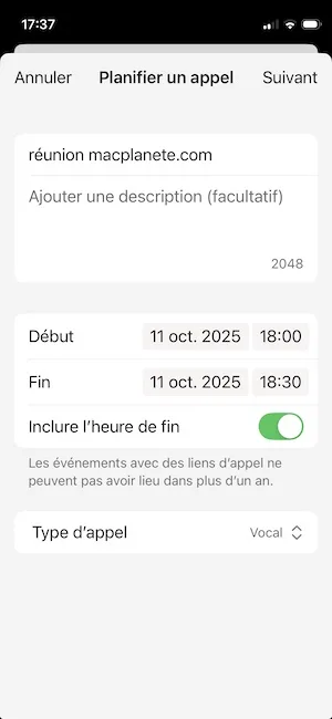 Comment programmer un appel WhatsApp sur iPhone (audio/vidéo) 3 programmer date appel whatsapp