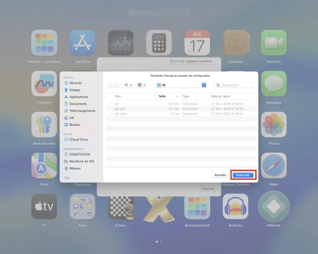 Migration depuis ancien Launchpad sur mac