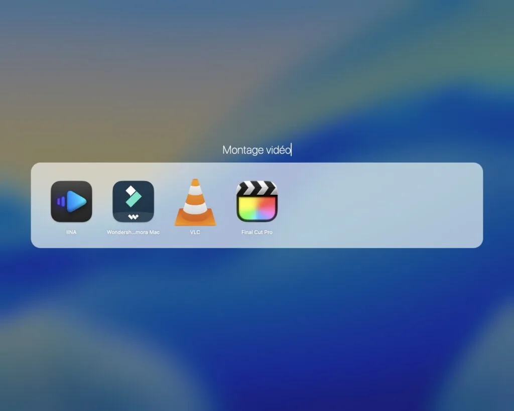 creer groupe apps launchpad mac