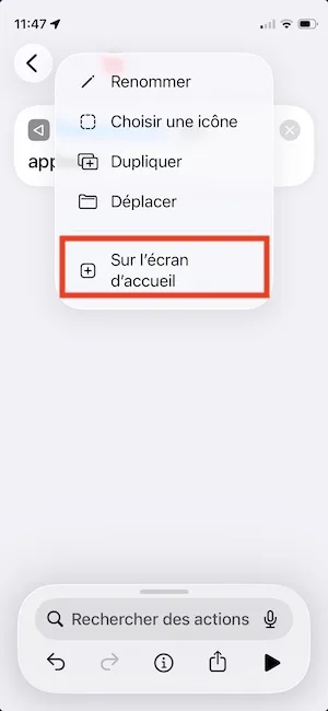 Comment créer un bouton Redémarrer sur votre iPhone 7 ajouter raccourcis sur ecran daccueil iphone