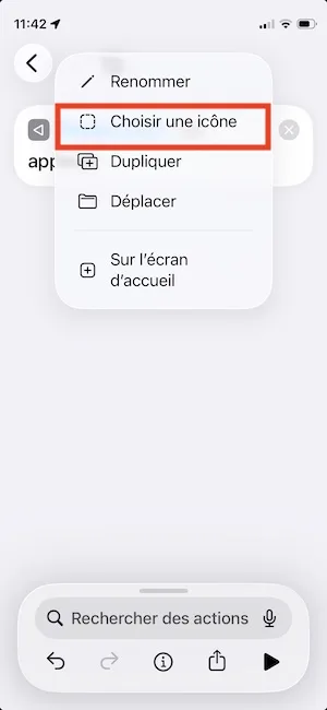 choisir icone bouton redemarrer iphone