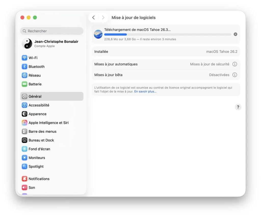 download macos tahoe 26.3 mac