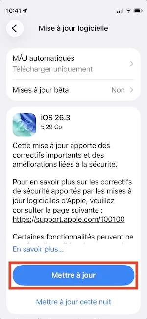 Télécharger iOS 26.3 pour iPhone (liens directs IPSW) 1 ios 26.3 update iphone