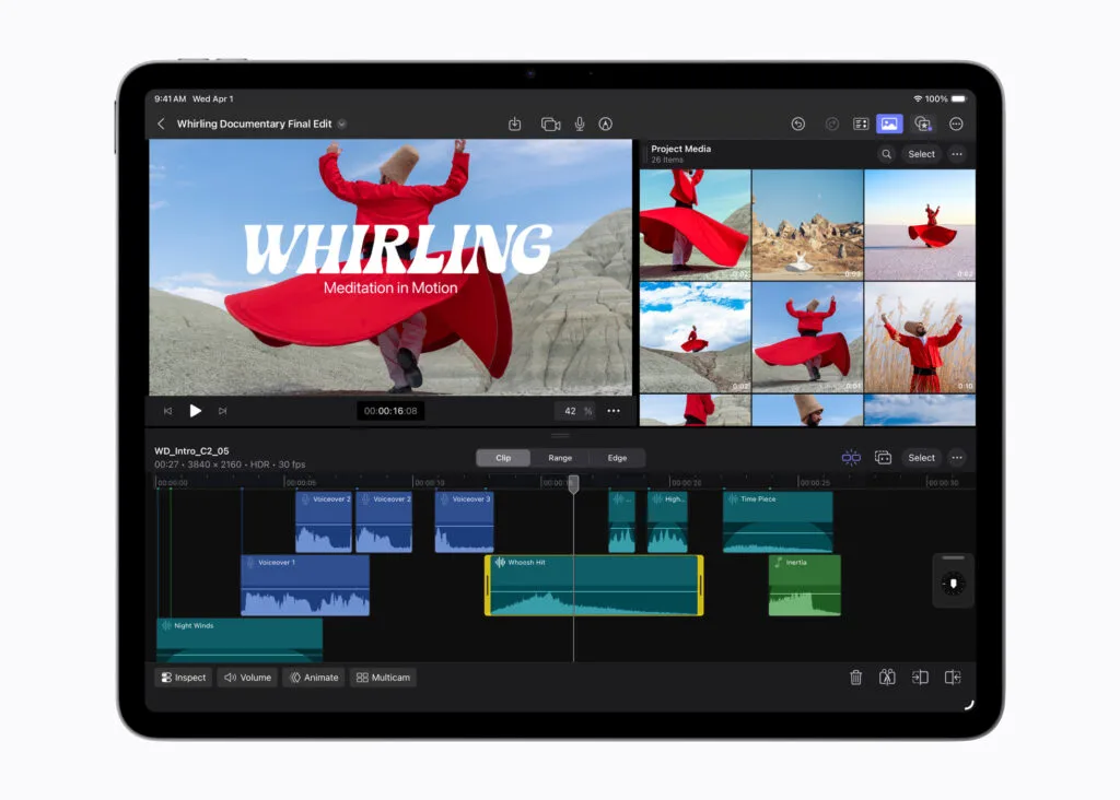 Apple dévoile l’iPad Air M4 : la puissance du Pro au prix de l'Air 2 Montage vidéo 4K fluide sur le nouvel iPad Air M4 avec l'application Final Cut Pro