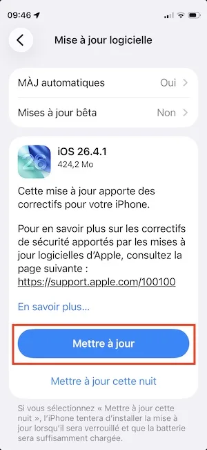 ios 26.4.1 iphone update