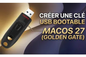 faire cle USB bootable macOS 27 golden gate