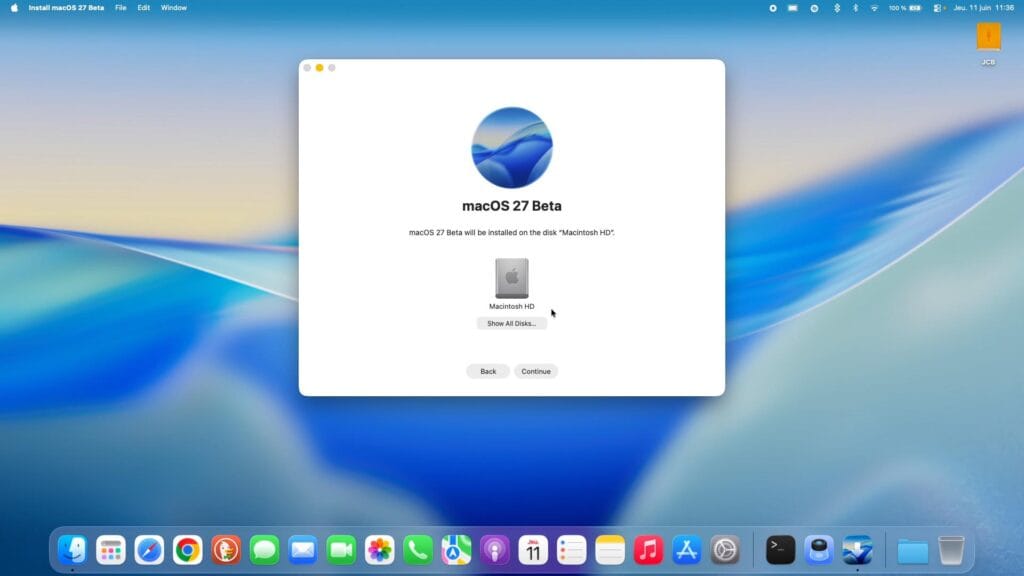 macos Golden Gate 27 Afficher tous les disques
