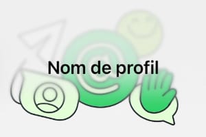 creer un pseudo WhatsApp nom de profil