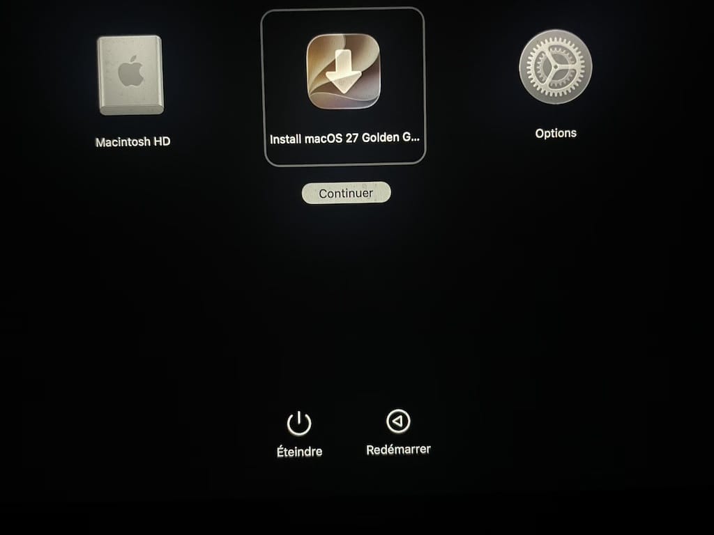 Comment faire une installation propre macOS Golden Gate 27 7 install macOS Golden Gate 27 avec cle de demarrage