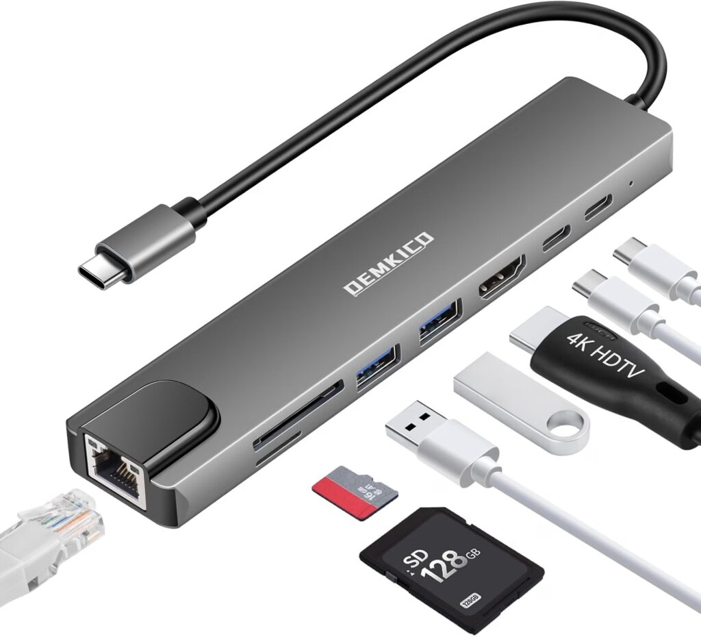 Hub USB C 8-en-1 iPhone