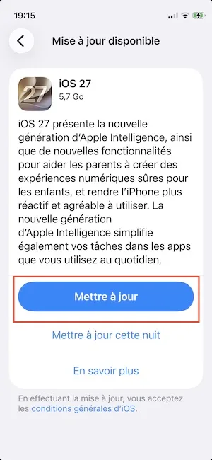 Télécharger iOS 27 version finale pour iPhone / iPadOS 27 pour iPad (liens directs IPSW) 1 ios 27 update