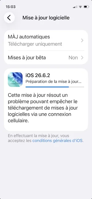 Télécharger iOS 26.6.2 pour iPhone et iPadOS 26.6.2 pour iPad (liens directs IPSW) 2 update iOS 26.6.2 iphone
