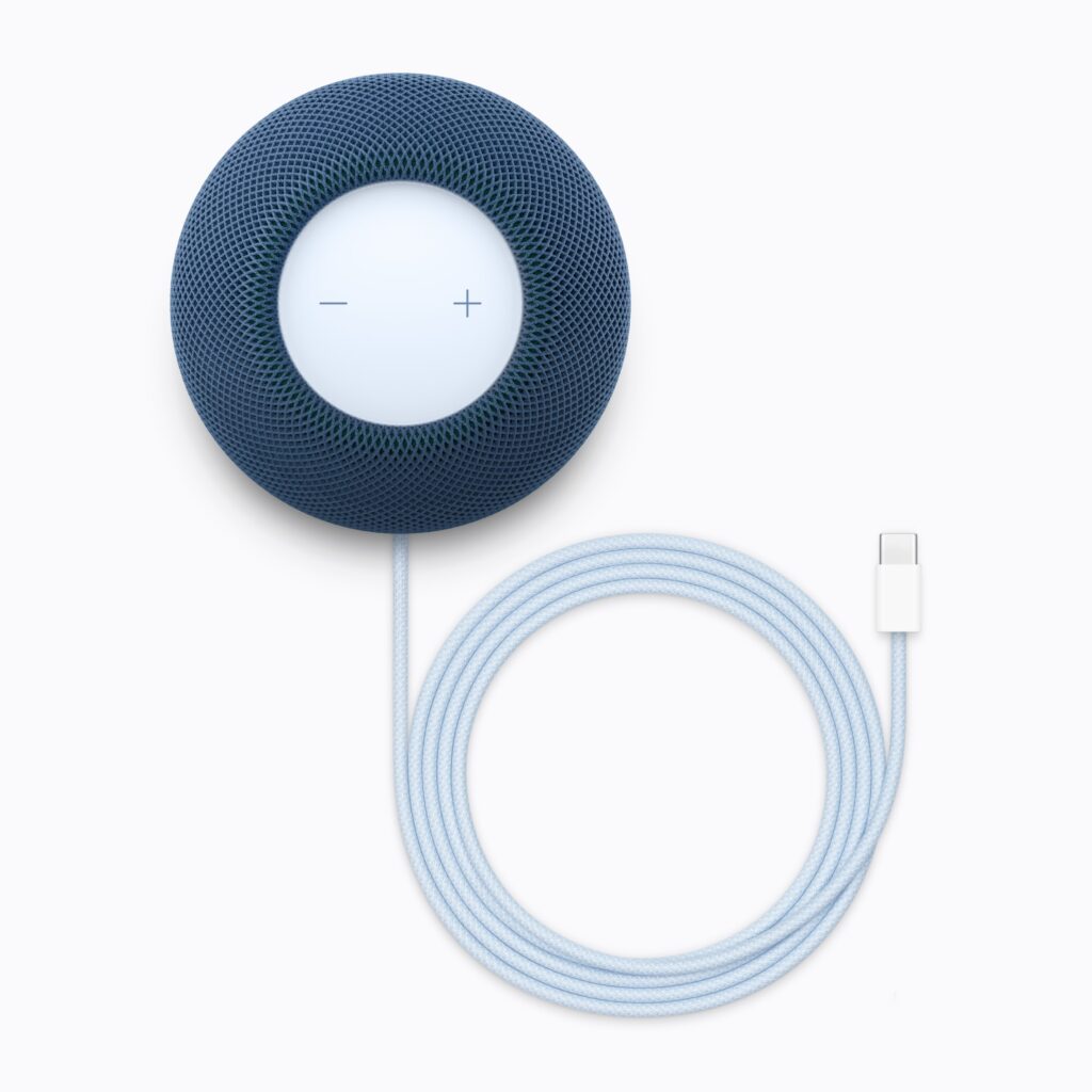 HomePod mini 2 : Apple dévoile la seconde génération de son enceinte connectée 2 Apple HomePod mini 2 bleu