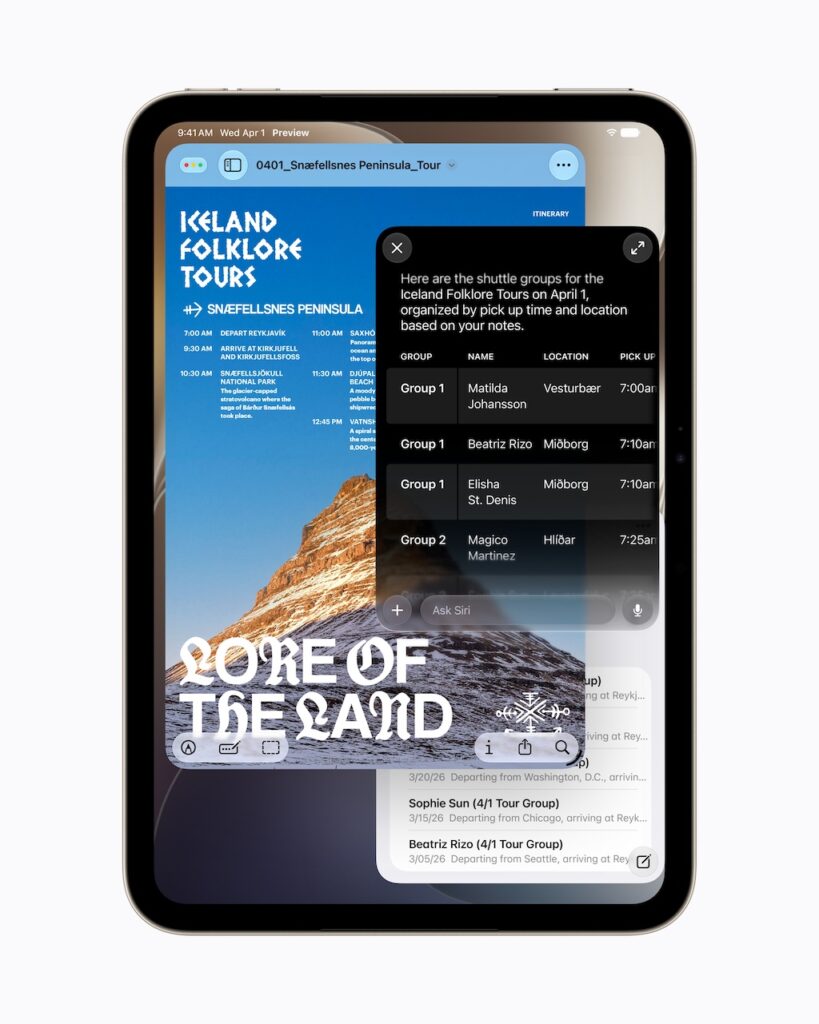 Apple iPad mini SIRI AI