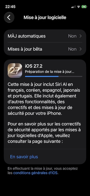 Télécharger iOS 27.2 pour iPhone, iPhone Duo et iPad,(liens directs IPSW) 2 iOS 27.2 mise a jour