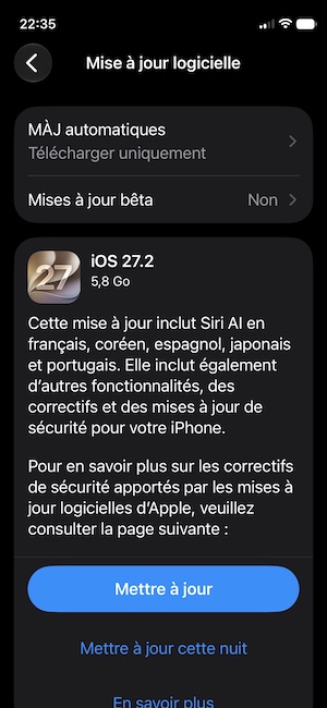 Télécharger iOS 27.2 pour iPhone, iPhone Duo et iPad,(liens directs IPSW) 1 telecharger iOS 27.2